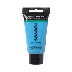 504982 - REEVES ACRYLIC ARTIST PAINT 75ml Cereluen Blue